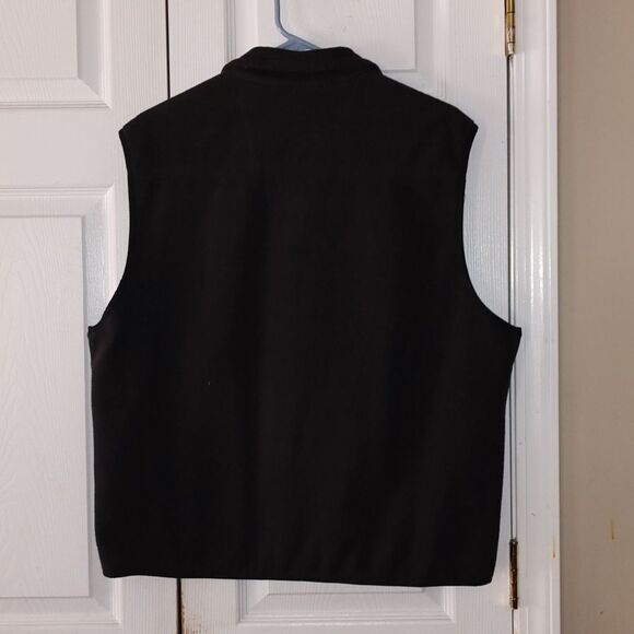 Timberland black fleece zip up vest  Sz L - Picture 4 of 5